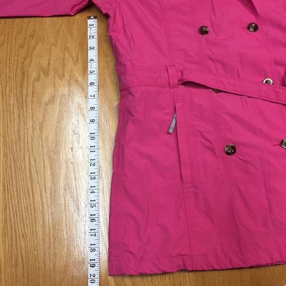 The North Face Hyvent Pink Trench Coat. Girl size XL(18), Fit for Ladies’ Sz S - Picture 10 of 13
